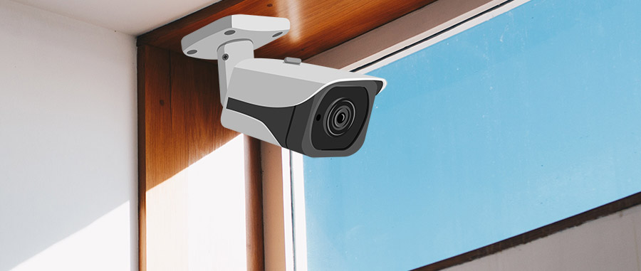 Использование внутренней камеры видеонаблюдения через окно — меньше