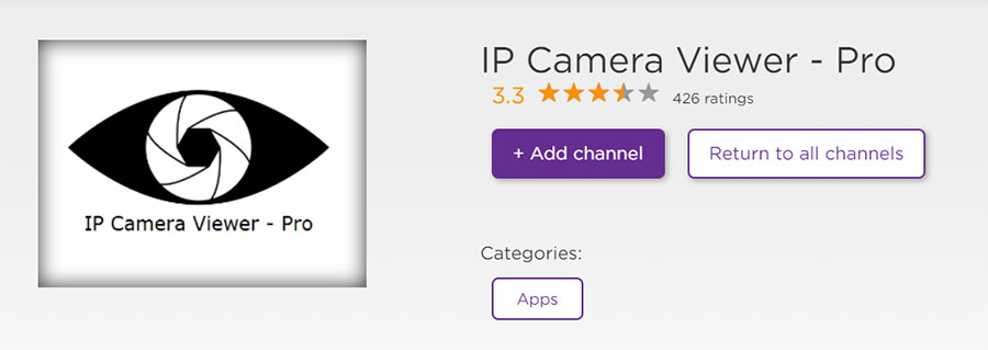 roku ip camera viewer pro