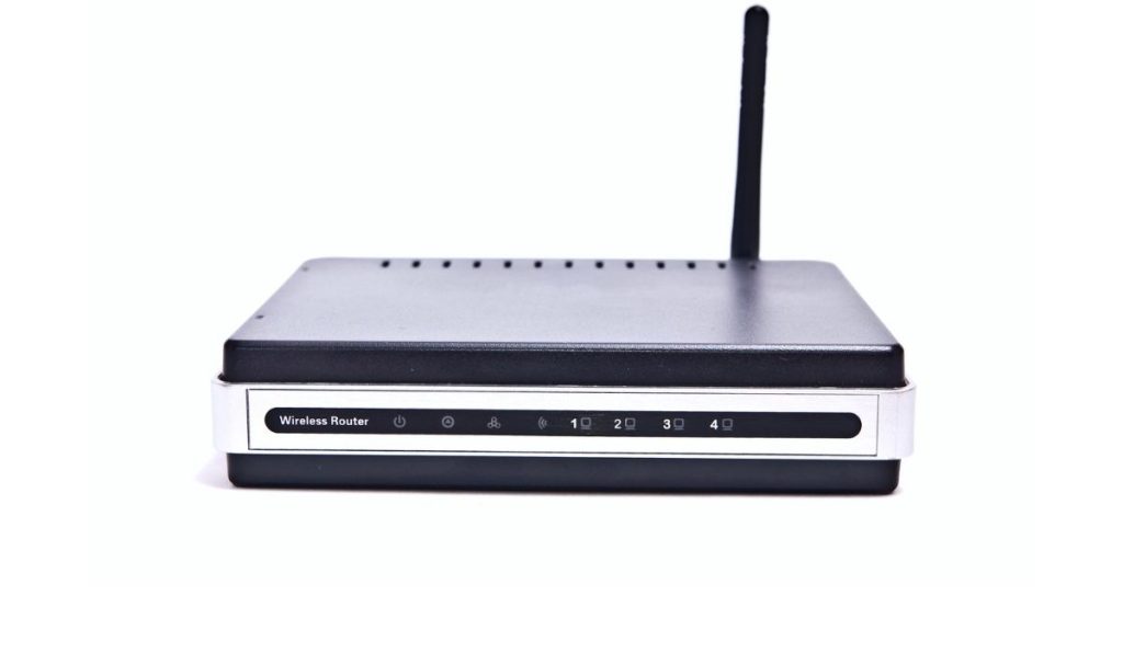 Front of internet router