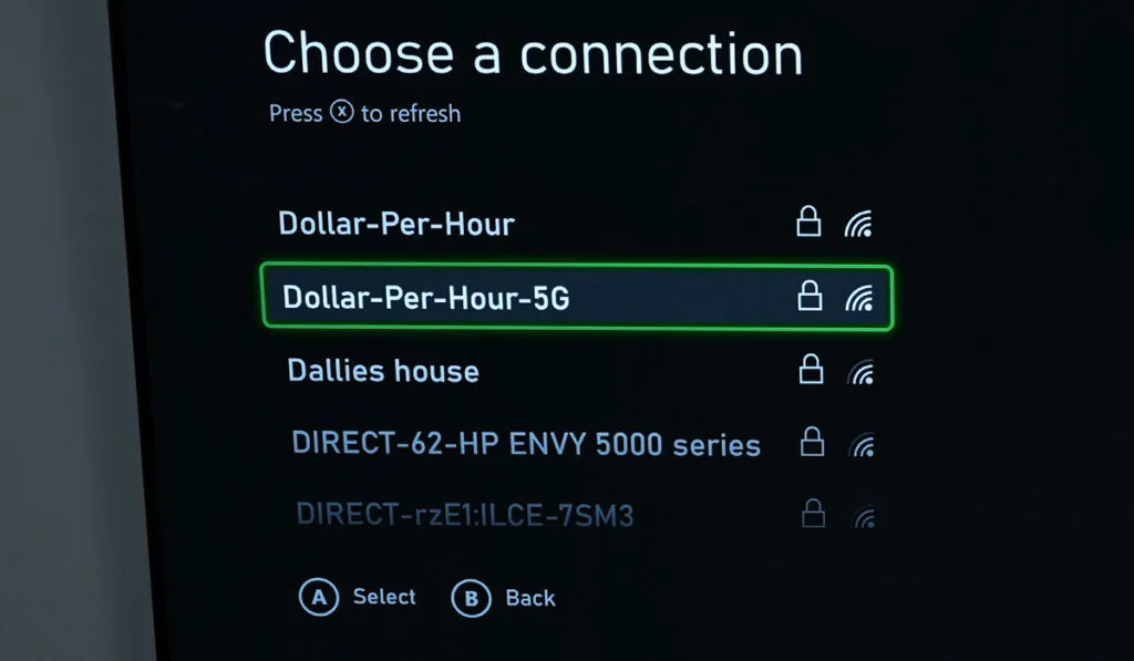 XBOX Series X 5GHz WiFi Setup Process