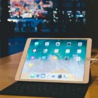 Apple iPad Pro laptop computer in Apple Store