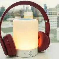 Glowing portable Bluetooth speaker