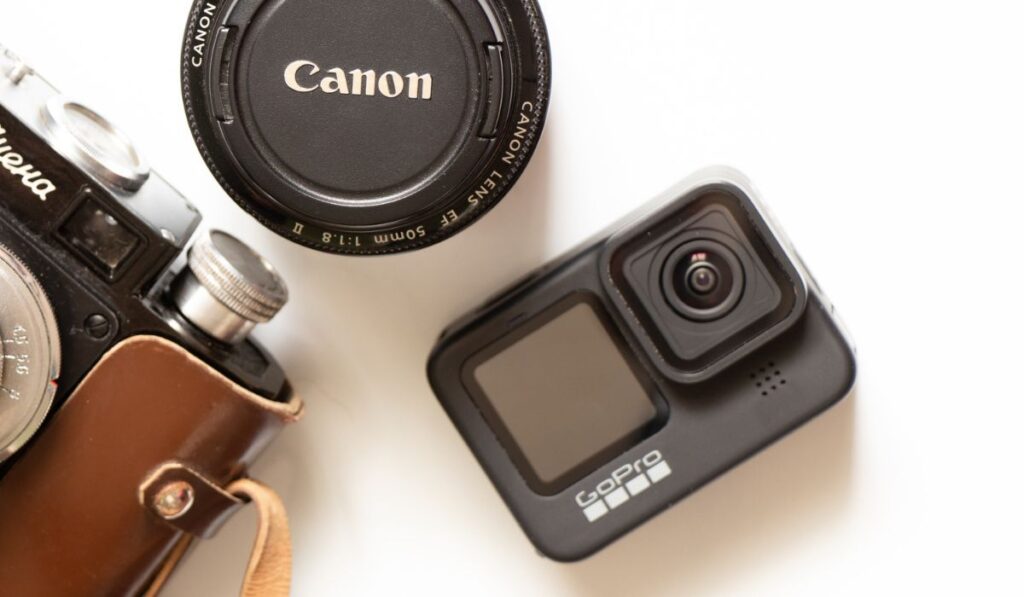 Объектив Canon EF 50 мм 1 8 и экшн-камера GoPro Hero 9 Black и смена старой камеры 