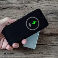 Tech device charge sharing concept Wireless charging