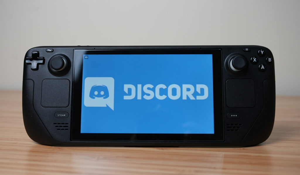 Логотип Discord на колоде Steam