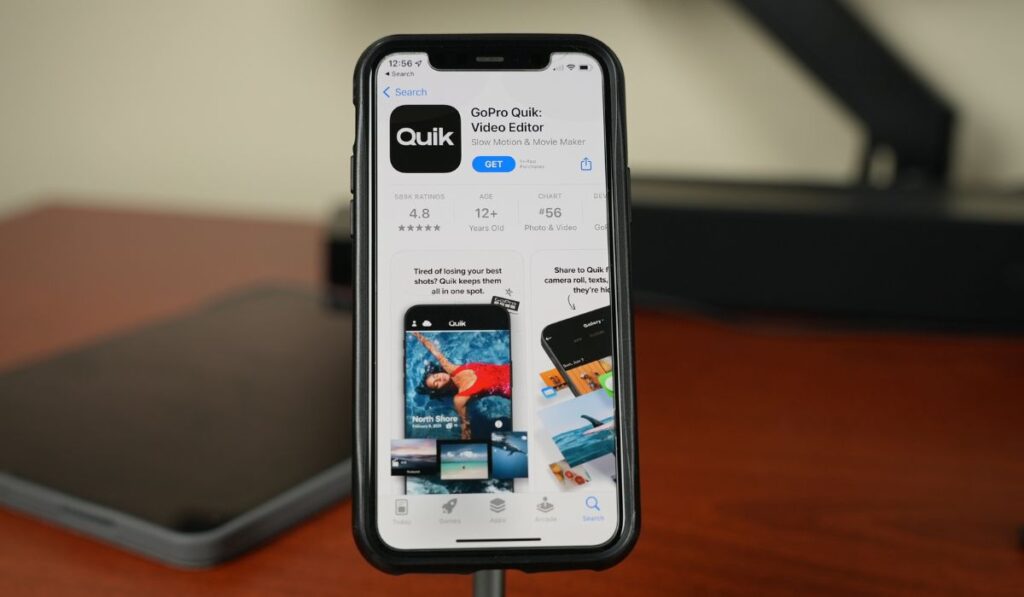GoPro Quik Video Editor App on iPhone 11 Pro
