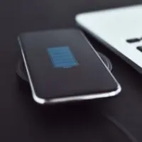 Wireless charging of mobile phone on table