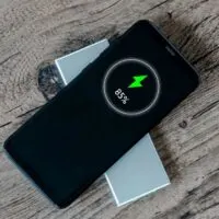Wireless charging of smartphone on restaurant table