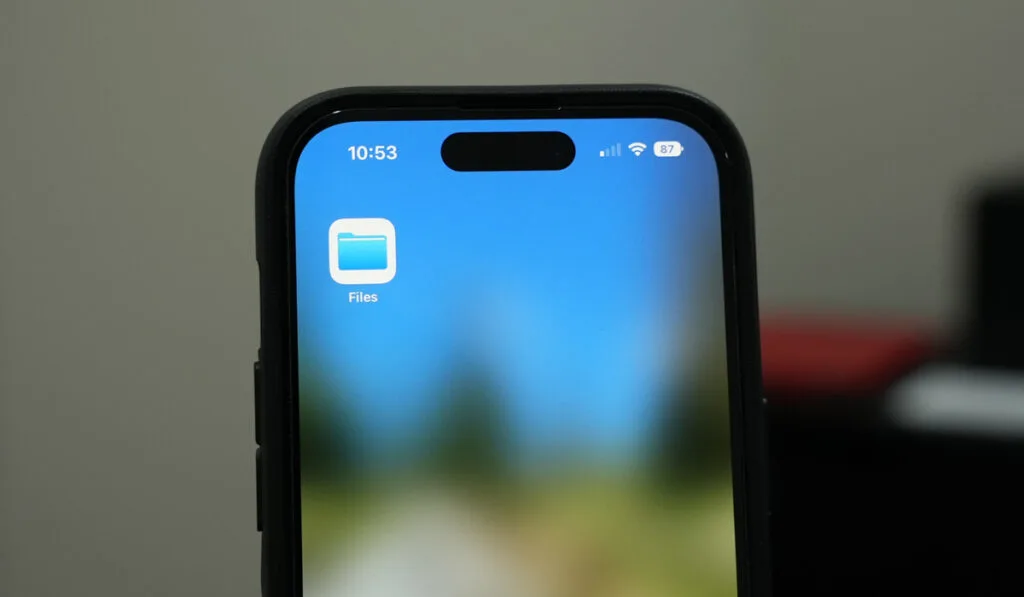 Files App on iPhone 14 Pro