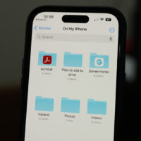 Folders inside of the Files App on an iPhone 14 Pro