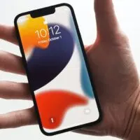 Iphone 13 in man's hand