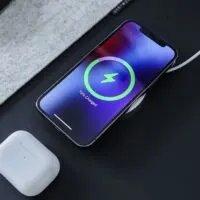 Iphone in wireless charger