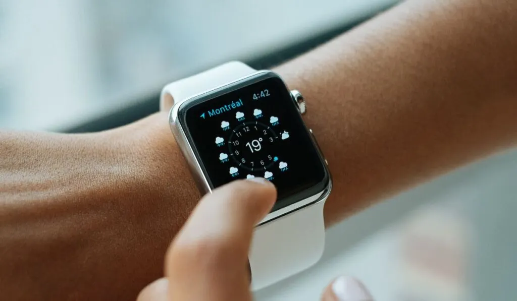Apple Watch user