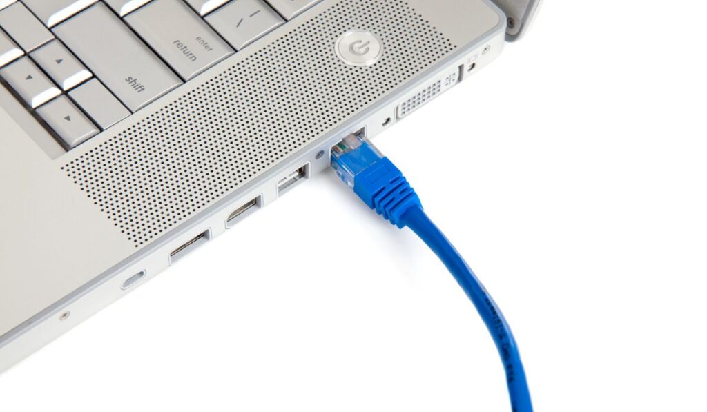 Ethernet Cable in Computer
