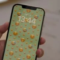 Holding an iphone