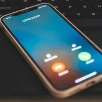 Incoming call from unknown number