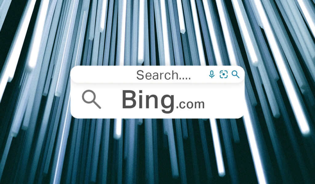 Панель поиска с Bing.com