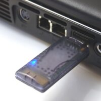 Usb dongle connected to laptop