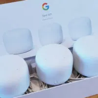 Box of Google Nest Router and two ports