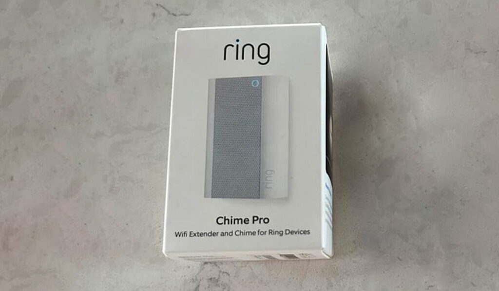 Chime Pro box on a granite counter