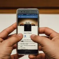 Facebook on the phone