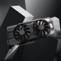 GTX 1070 over 3D rendered objects