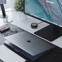 Macbook and Monitor