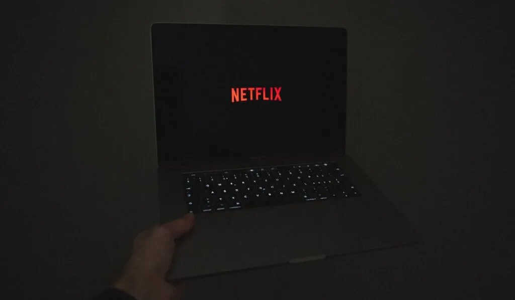 Watching Netflix on a MacBook Pro