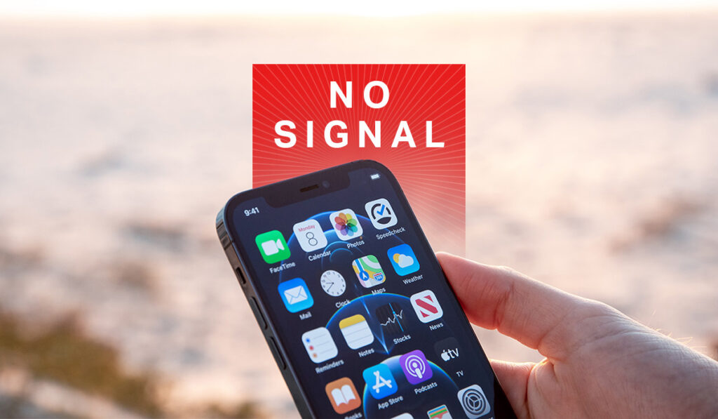 iphone показывает отсутствие сигнала