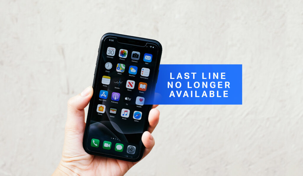 iphone со всплывающим сообщением «Последняя строка больше недоступна»