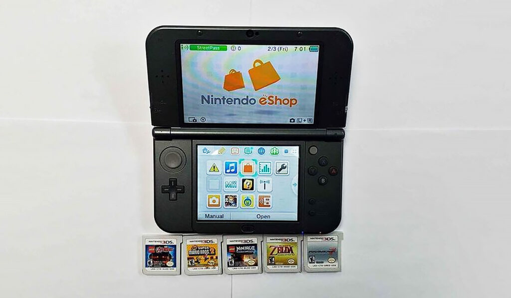 Домашний экран Nintendo 3DS