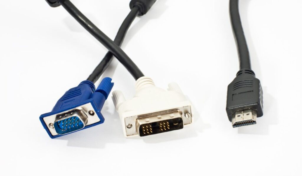 VGA, DVI and HDMI connector